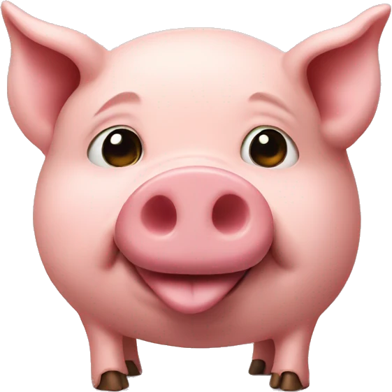 pig with a joint emoji