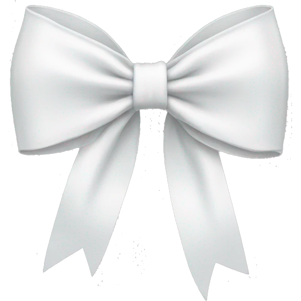 white bow emoji