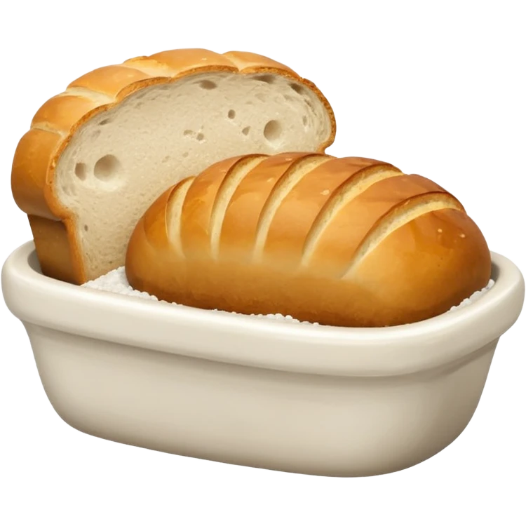  simple salt cellar and bread   emoji