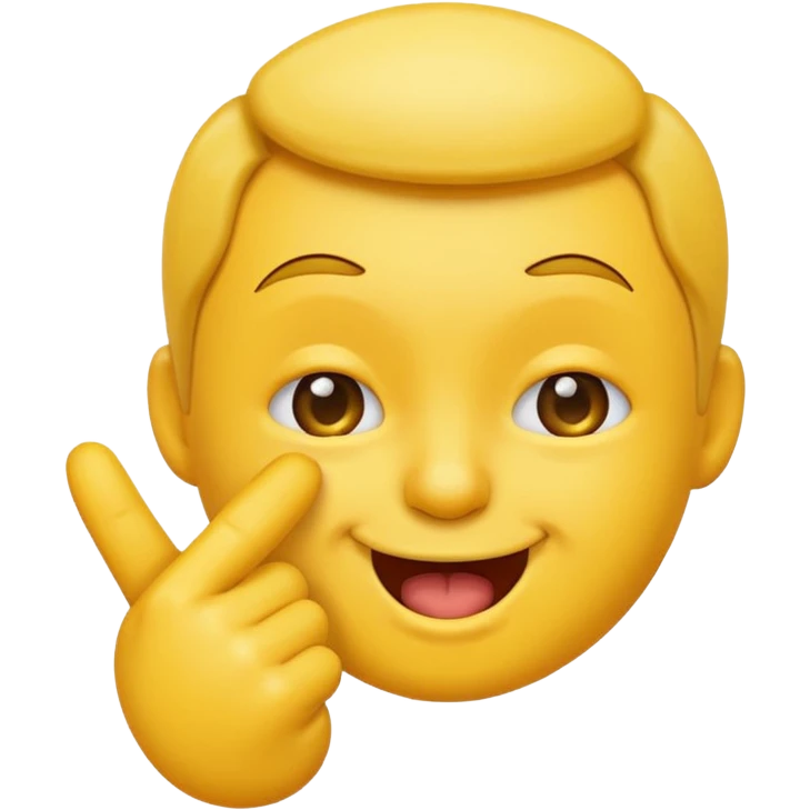 Face emoji winking and biting their index finger emoji