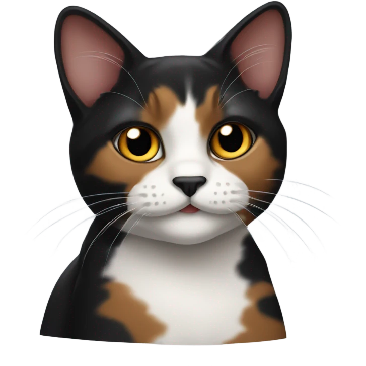 Black calico cat  emoji