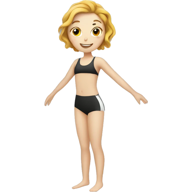 free diving, white girl emoji