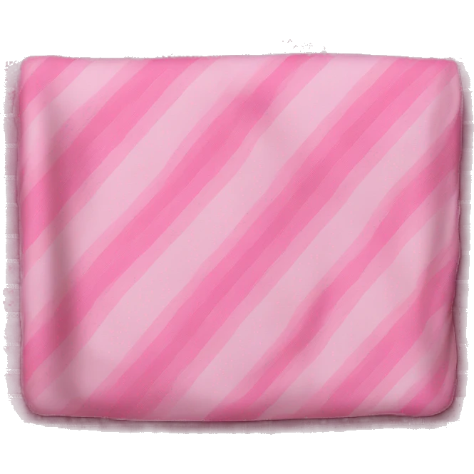 Folded Pink plaid blanket  emoji