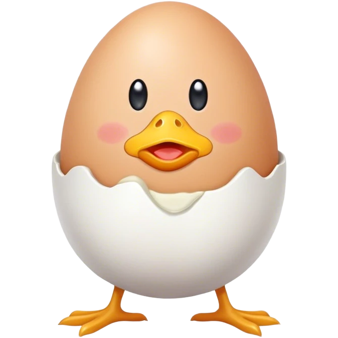 an egg getting pants because someone ate chicken emoji