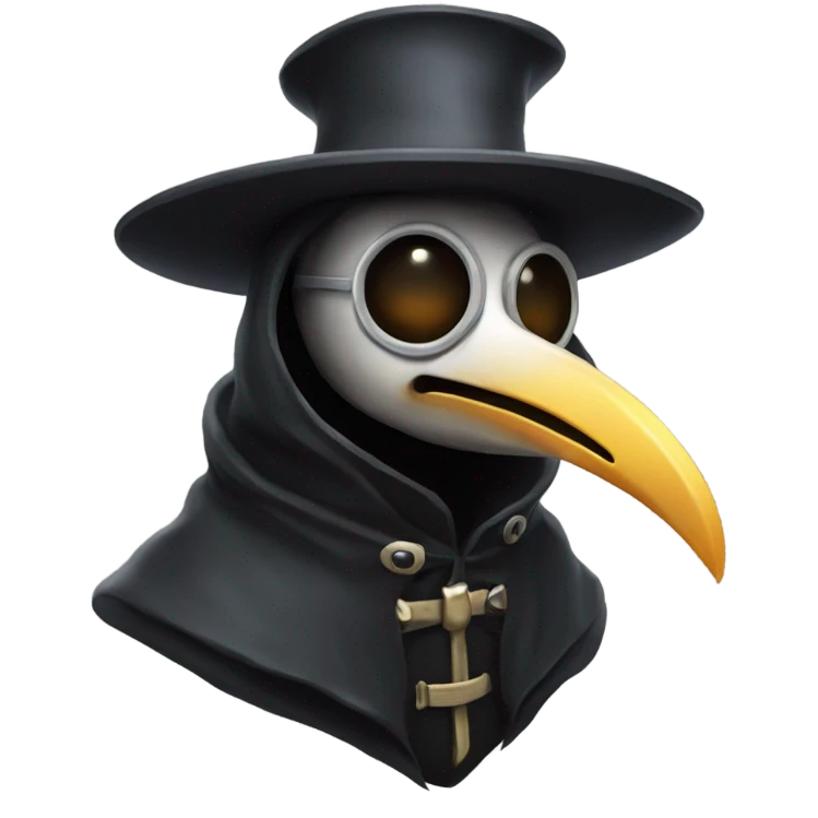 Cosmic plague doctor emoji