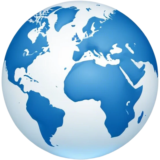 A minimalist and modern logo representing a '.com' domain. Featuring a global internet theme with blue and white tones, sleek and professional design. It may include a small globe icon, a mouse cursor, or a link symbol emoji