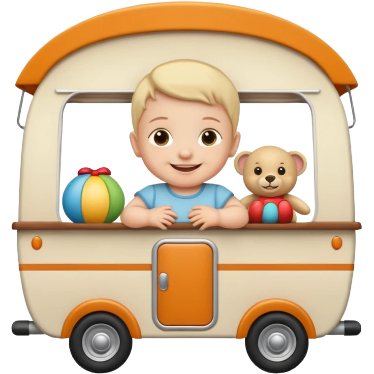 Baby in a caravan emoji