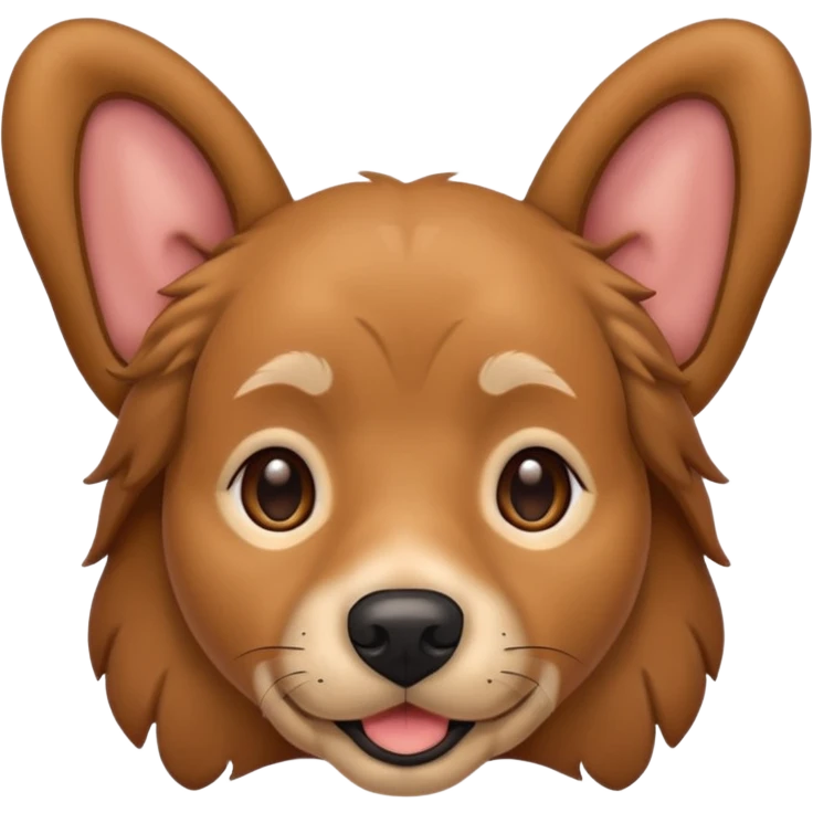 dog with human ears emoji