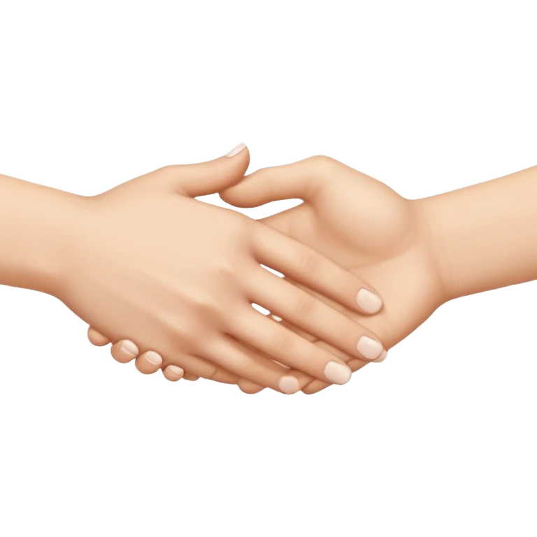 two white hands in a secret handshake emoji