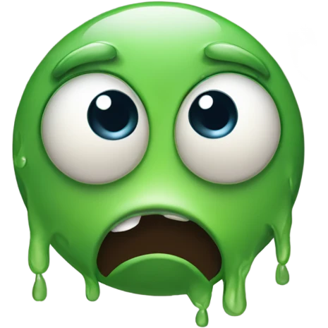 a one eye monster sad and crying emoji
