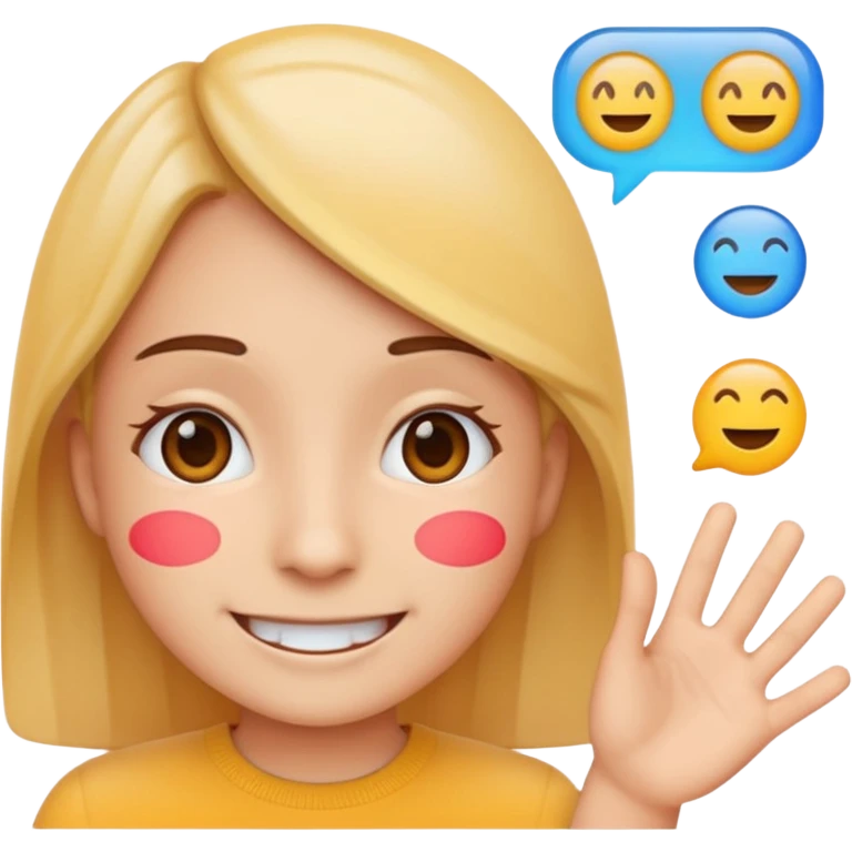 Create a realistic emoji of a device detecting different languages by analytics  emoji