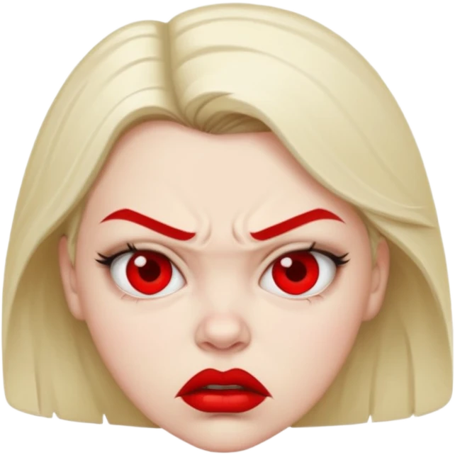 Angry girl emoji