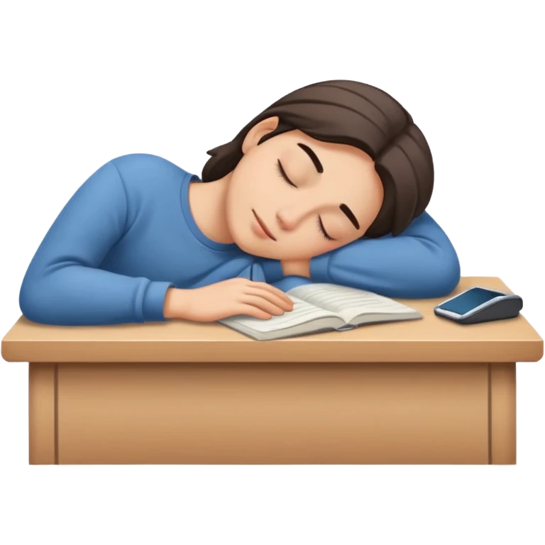 fell asleep on desk emoji