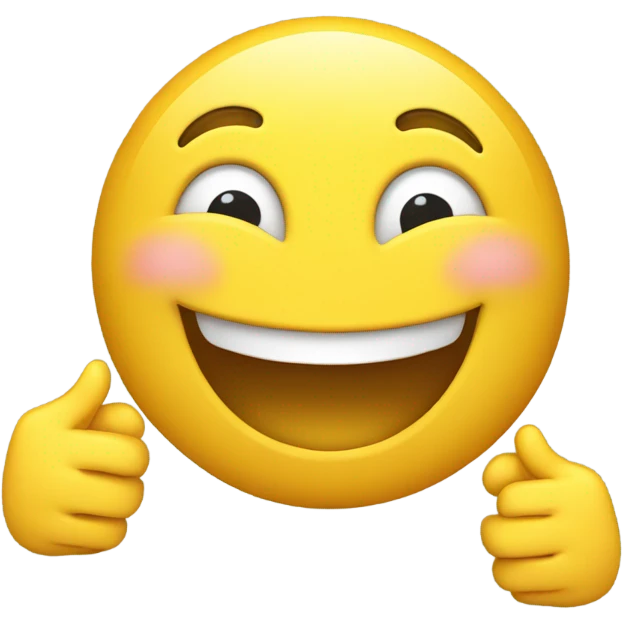 laughing emoji with thumbs up  emoji