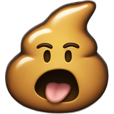poop emoji on silver coin emoji