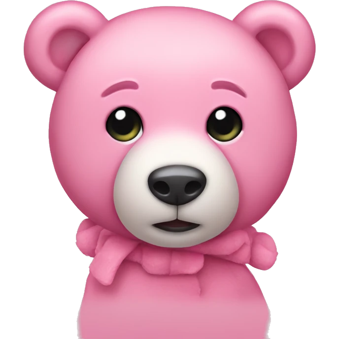pink teddy bear emoji