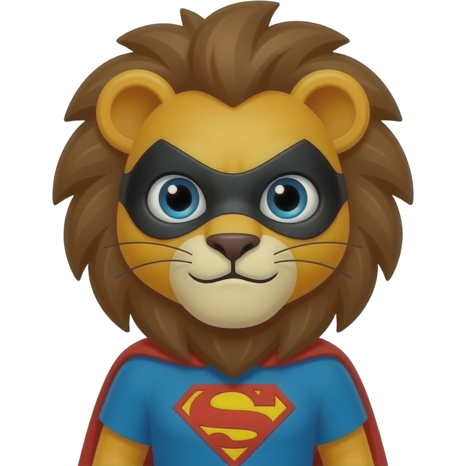 superhero kid lionman emoji