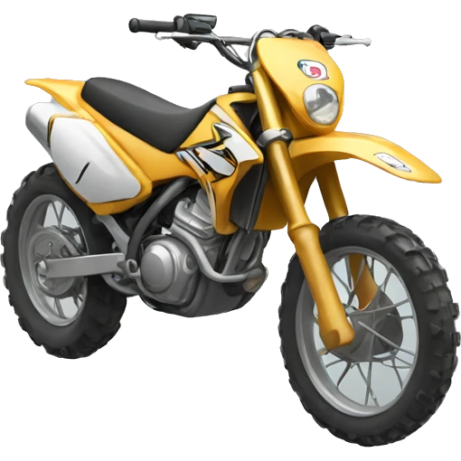 Racing dirt bike emoji