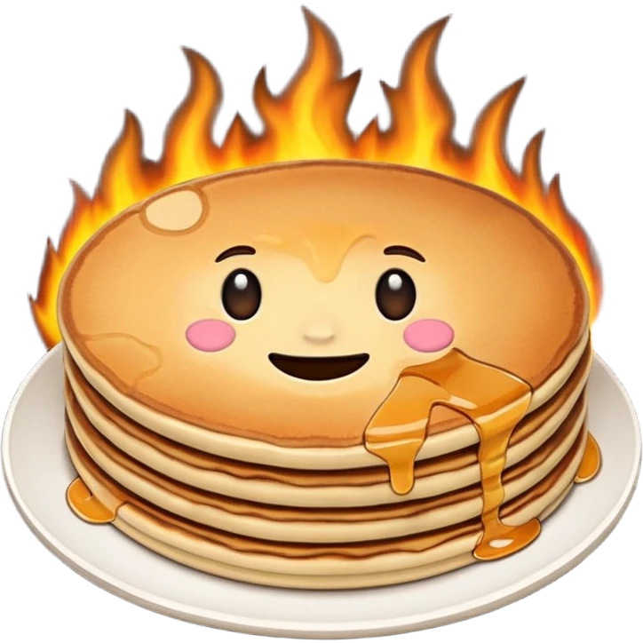 burned pancake emoji