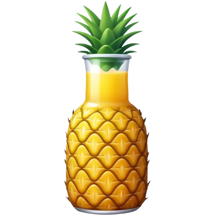 Pineapple juice bottle emoji