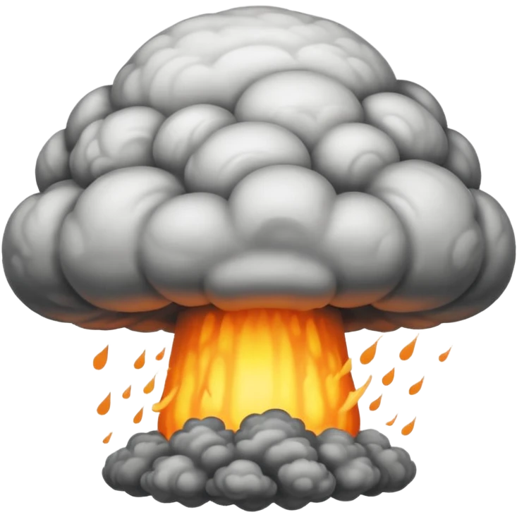 nuclear mushroom cloud emoji