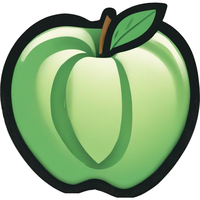 CREATE LINOCUT APPLE emoji