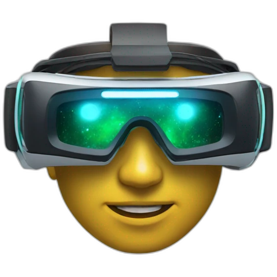 sci-fi virtual reality glasses emoji