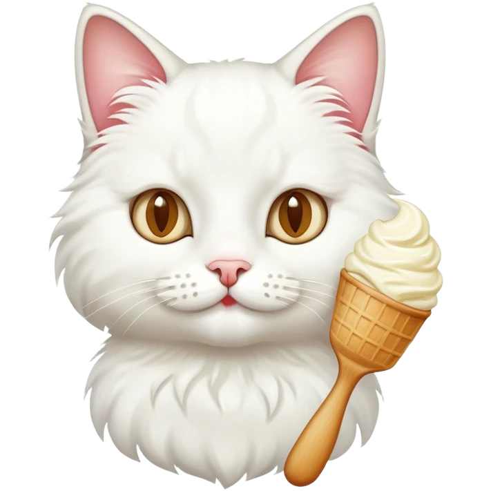 Cat with ice cream  emoji