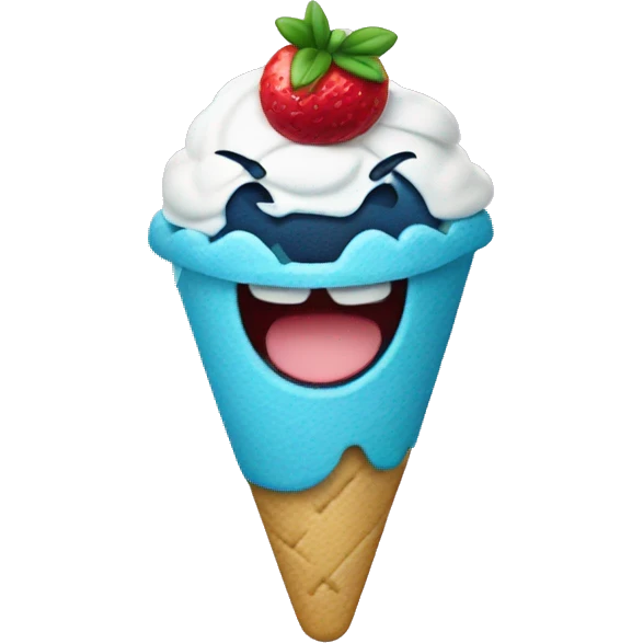 Un stitch on helado emoji