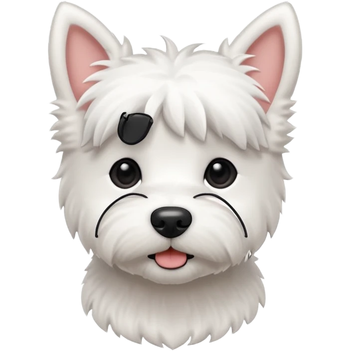 Tiny westie dog emoji