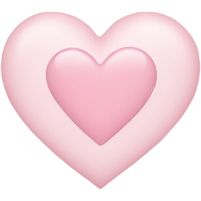 Light pink heart emoji