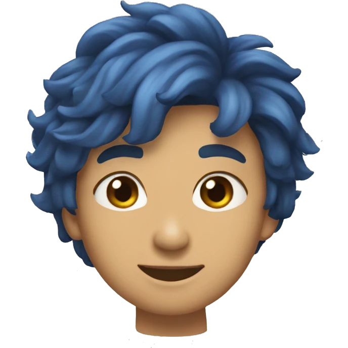 Lingkaran biru emoji