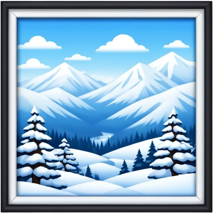 Snow emoji