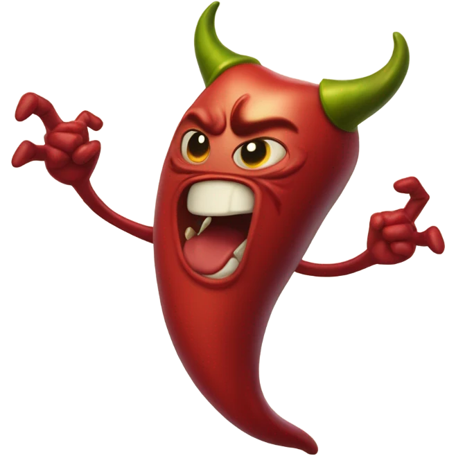 Dancing gallbladder with devil horns and a tail emoji