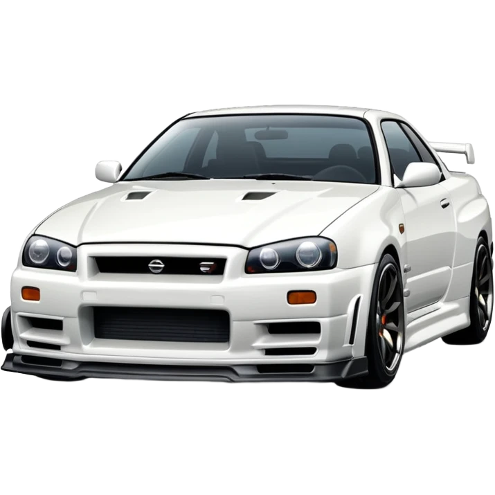 NISSAN SKILINE R34 White emoji