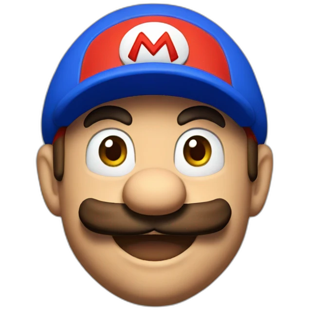 super Mario with a red cap emoji