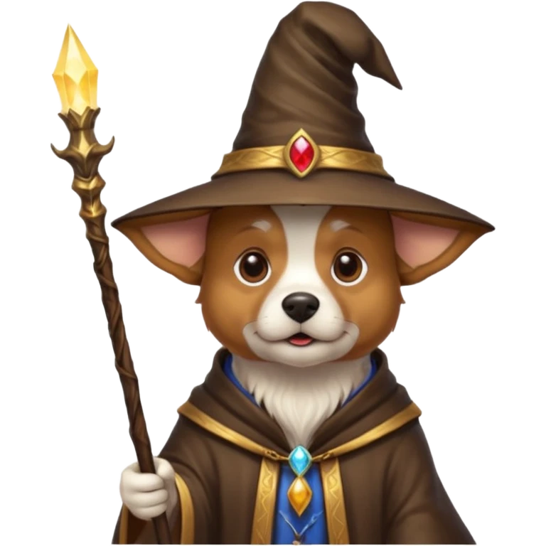 Dog wizard emoji