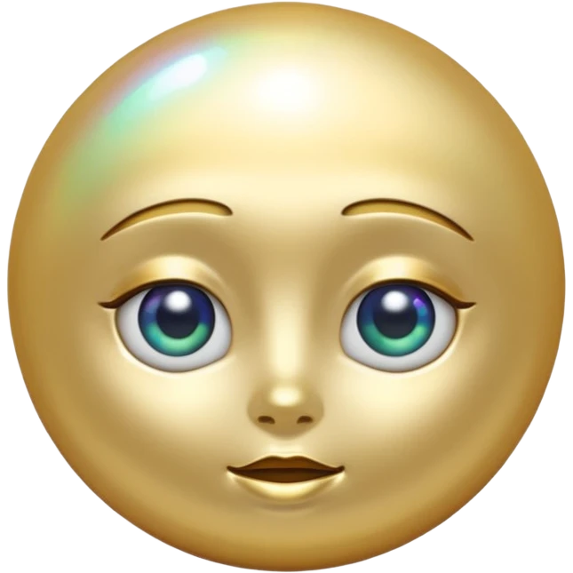 gold pearl emoji