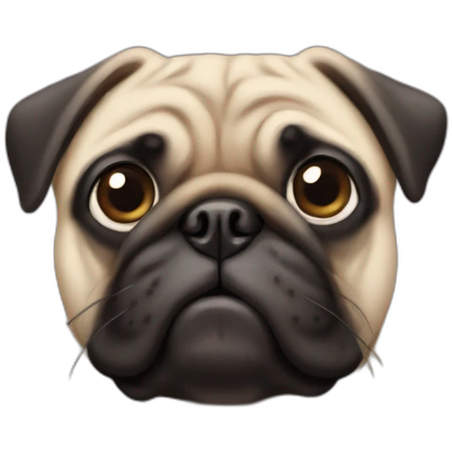Pug face emoji