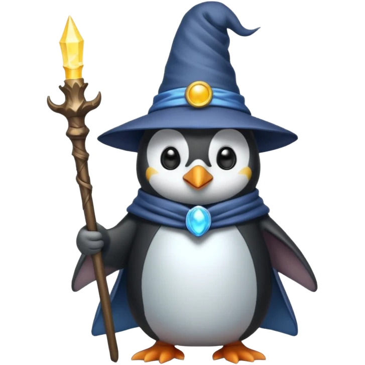 Penguin Wizard emoji