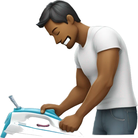 ironman ironing clothes emoji
