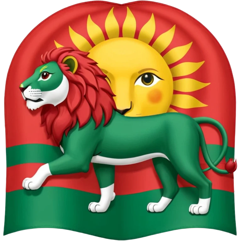 پرچم شیر و خورشید پهلوی رو بساز پرچم شیر و خورشید اون پرچم اصیل ایرانی شاهنشاهی emoji