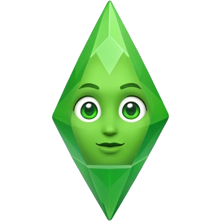 Sims character with green plumbob emoji