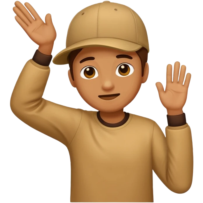 person dabing emoji
