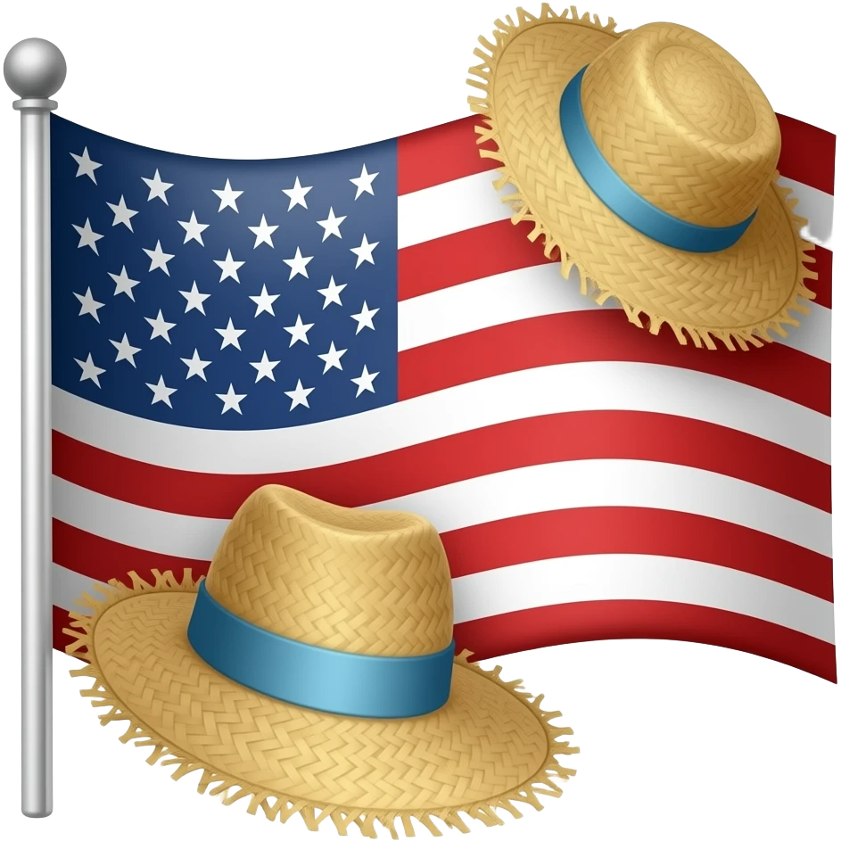Straw hat flag emoji
