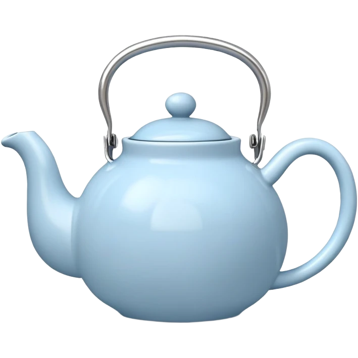 cute pastel blue teapot emoji
