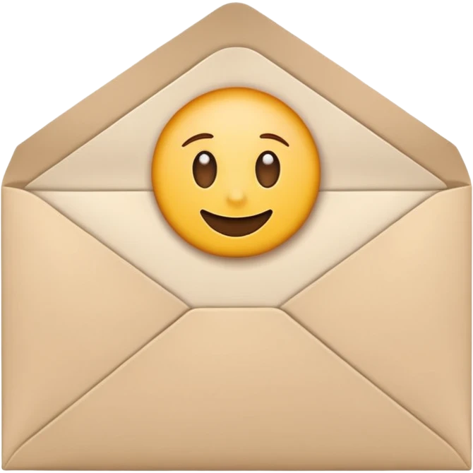 a piece of paper inside an envelope emoji