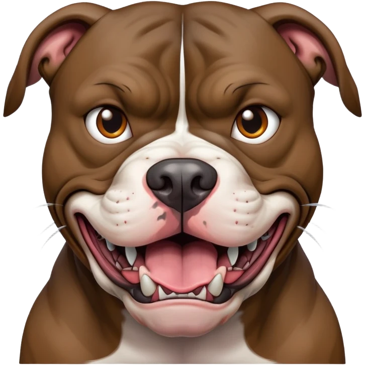 Scary pitbull emoji