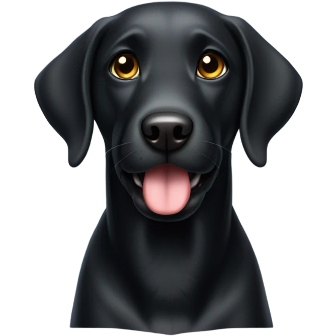 Black Labrador  emoji
