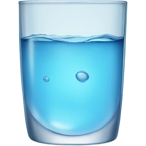 Glass of water emoji